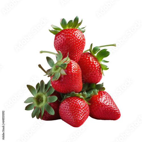 bunch of ripe strawberries 