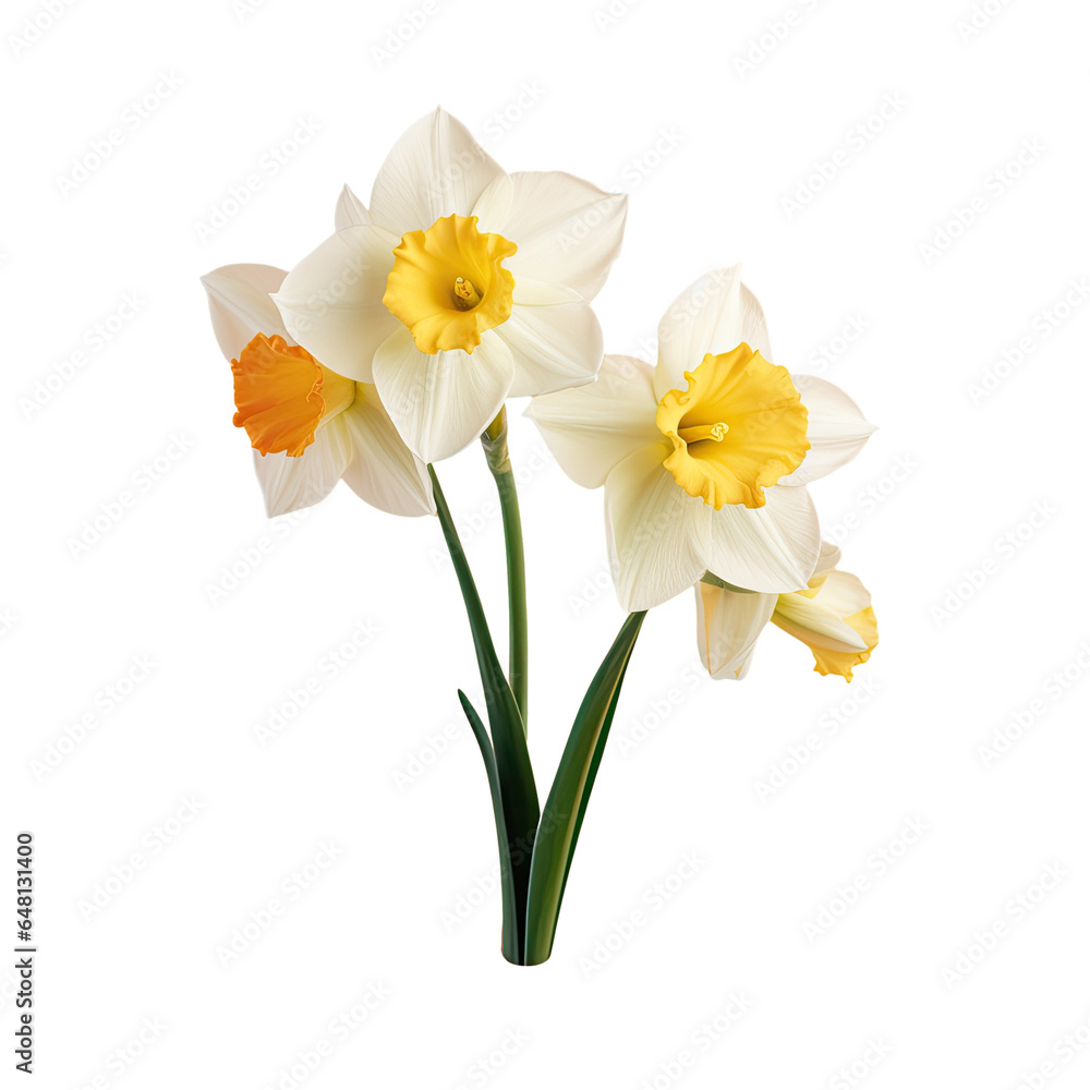 Narcissus Growing narcissus flower buds. Spring flower. Narcissus Growing narcissus flower buds. Spring flower.
