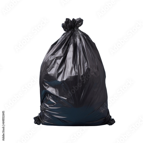 Black garbage bag This has clipping path.