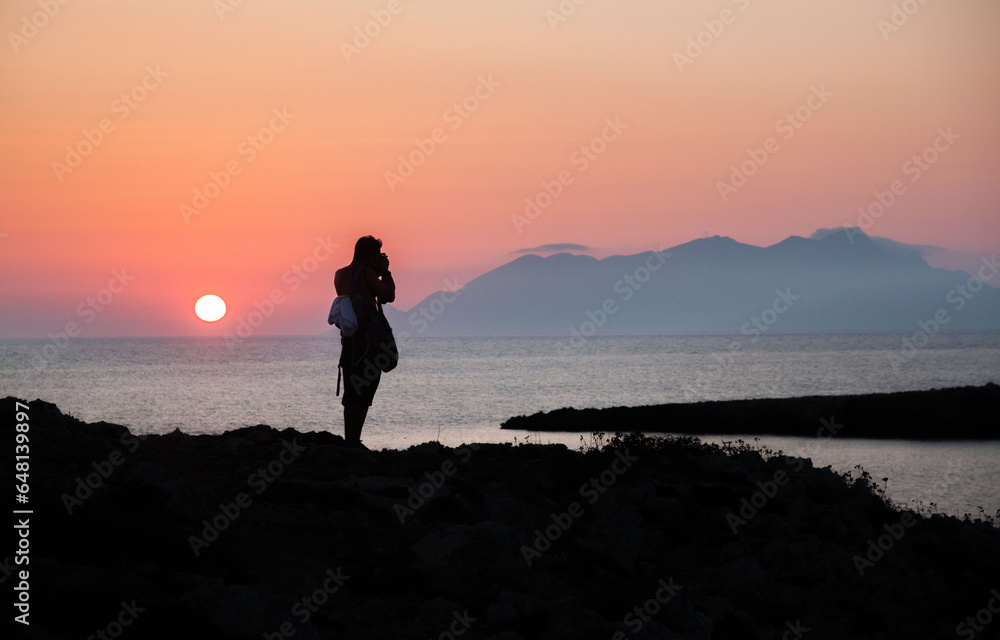 Sea sunset italy italia mare blue desktop