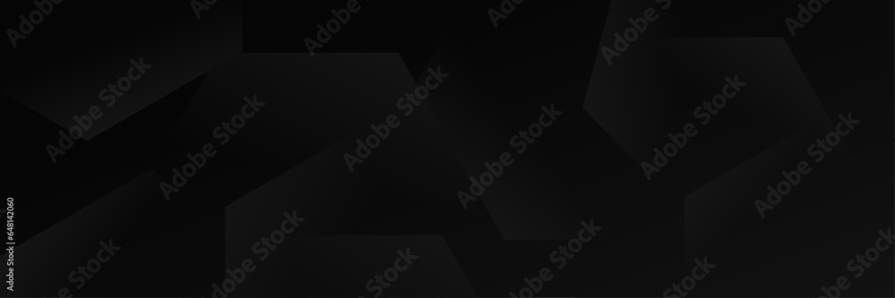 Abstract Black Geometric banner design background. Abstract Black Geometric banner design background.