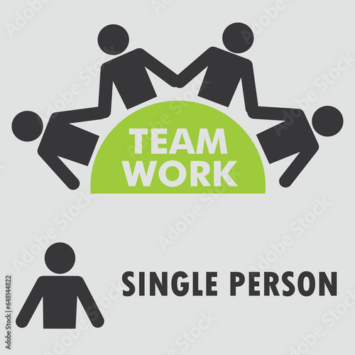 business logo design and team work