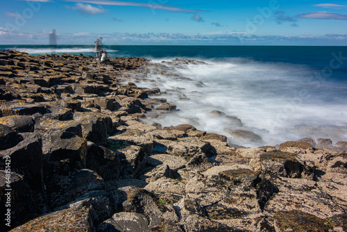 Hiking at giants causeway, Northern ireland