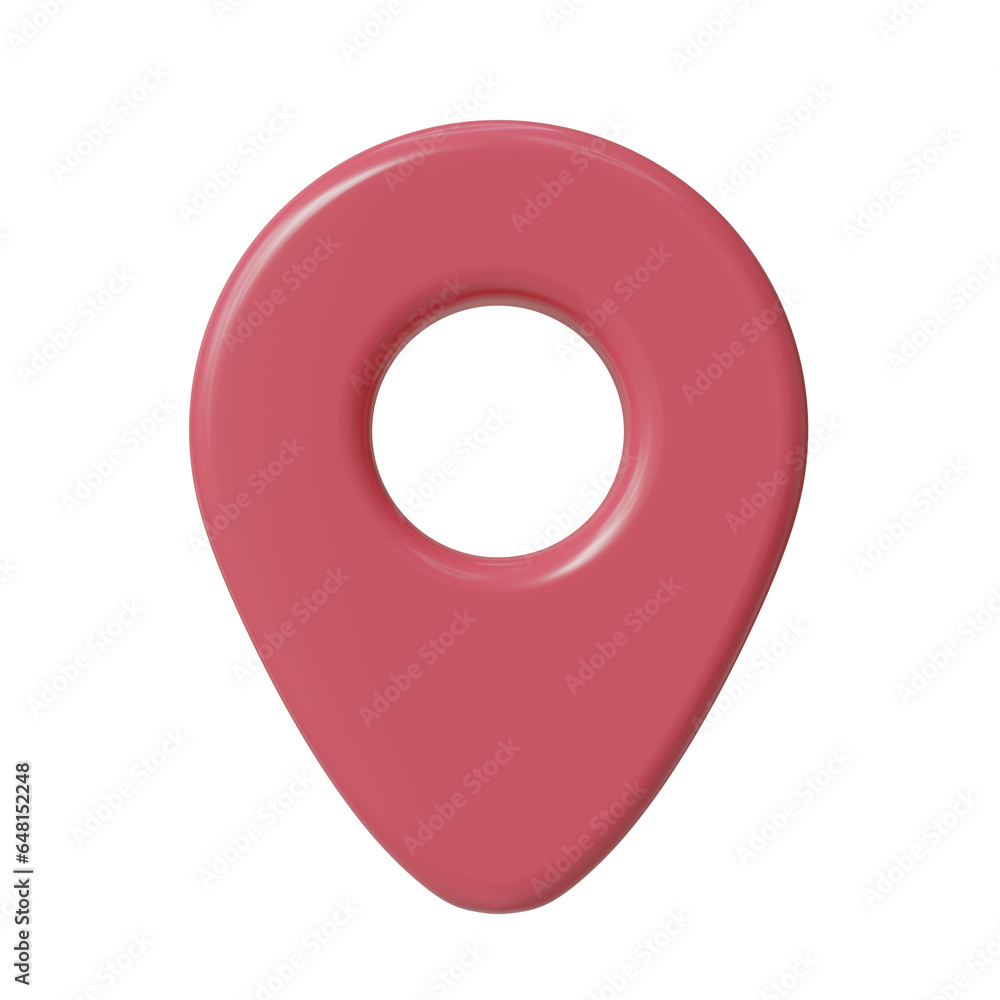 location map pin icon. 3d render illustration. location map pin icon. 3d render illustration.
