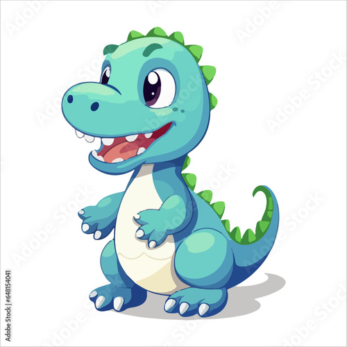 cartoon dinosaur in a smiling pose