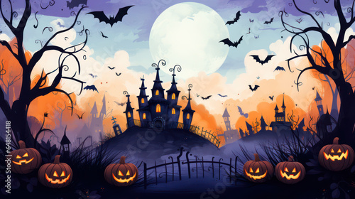 halloween background with pumpkin © Vipul