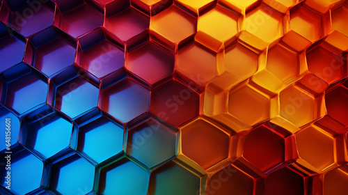 Honeycomb pattern background image.