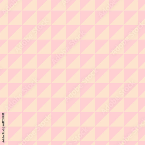 Pink gold geometric seamless pattern.Gradient pastel abstract graphic repeat pattern.Vector illustration texture background.Seamless geometric pattern with triangles