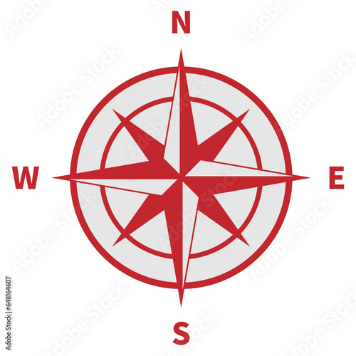 コンパス 方位マーク 赤