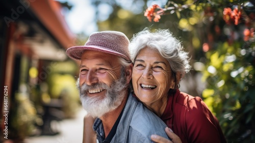 Elderly couple enjoying retirement