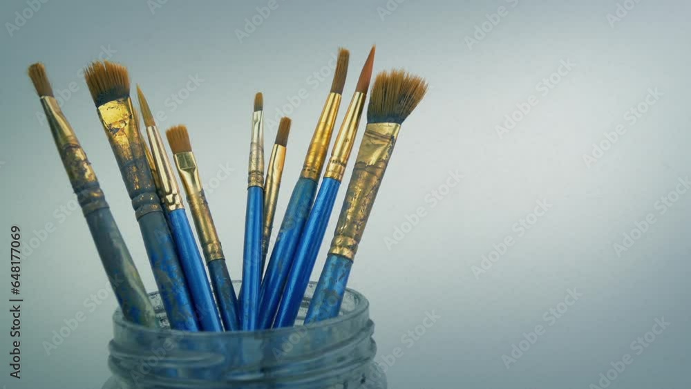 Artist Paint Brushes In The Studio Artist Paint Brushes In The Studio