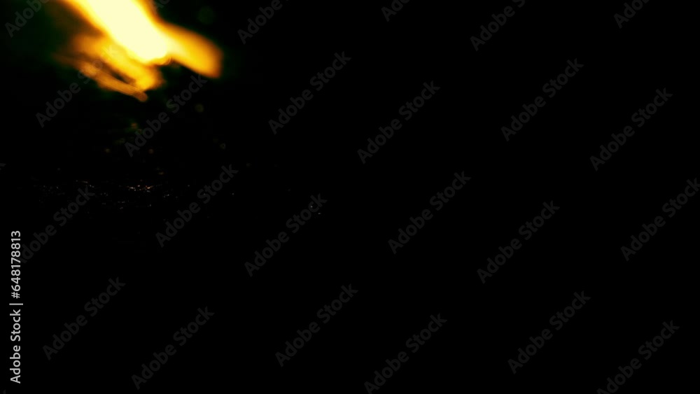 Bomb Fuse Burns Past In The Dark