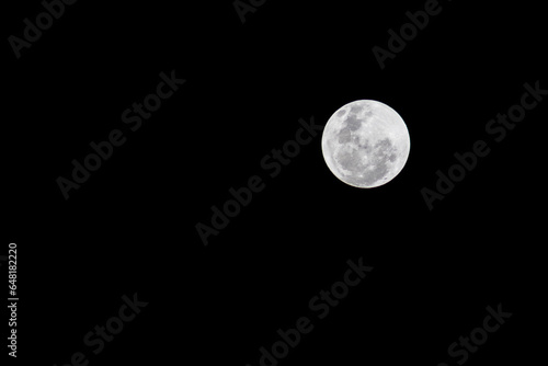 Full Moon in early June, still in autumn in the southern hemisphere, seen from the city of Marilia, Sao Paulo state, Brazil