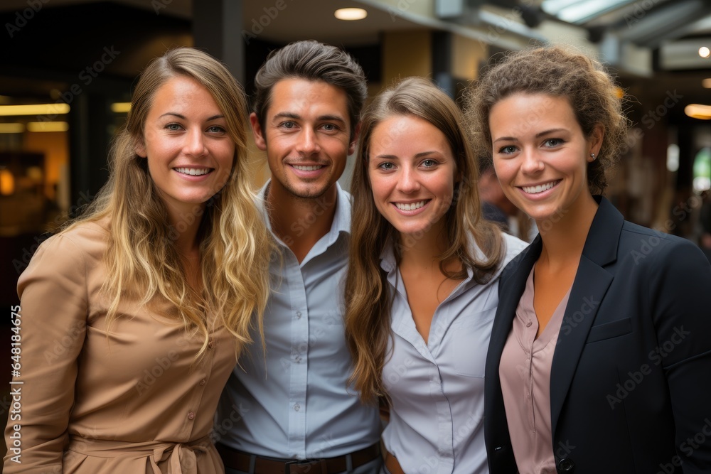 Team of Colleagues in Casual Office Attire Team of Colleagues in Casual Office Attire