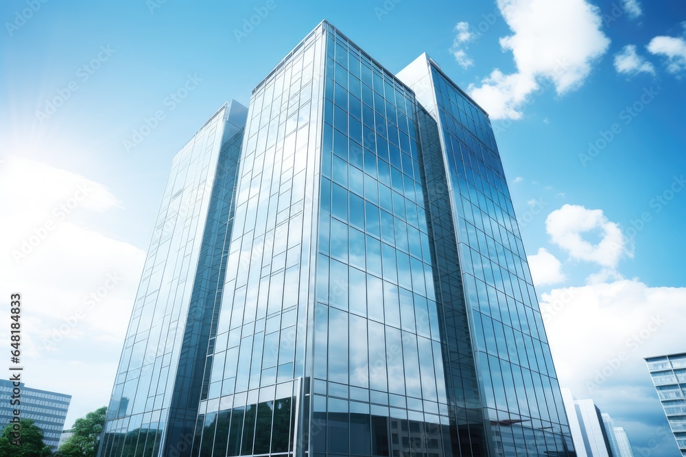 Sleek Glass Corporate Building