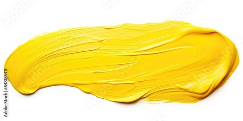 Yellow Oil Paint Brush Stroke