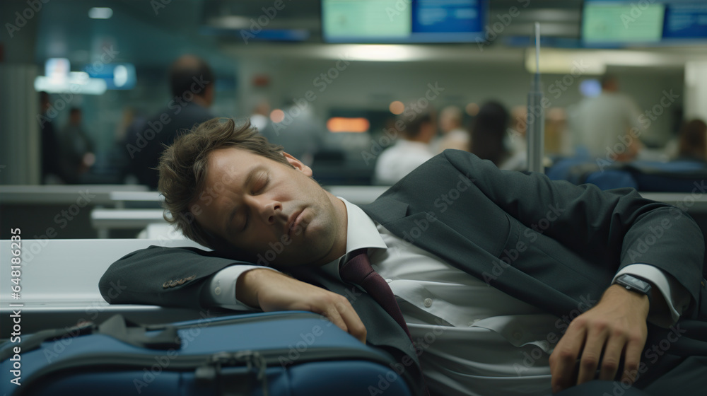 Post-Lunch Slump: An office worker feels drowsy after a heavy lunch. They struggle to stay awake while reviewing reports at their desk Post-Lunch Slump: An office worker feels drowsy after a heavy lunch. They struggle to stay awake while reviewing reports at their desk