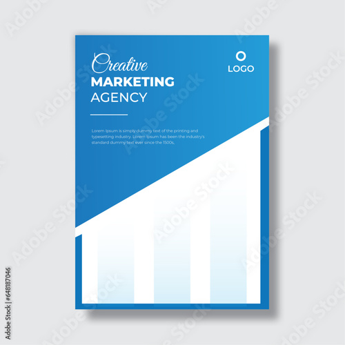 Corporate and business promotion cover design template.