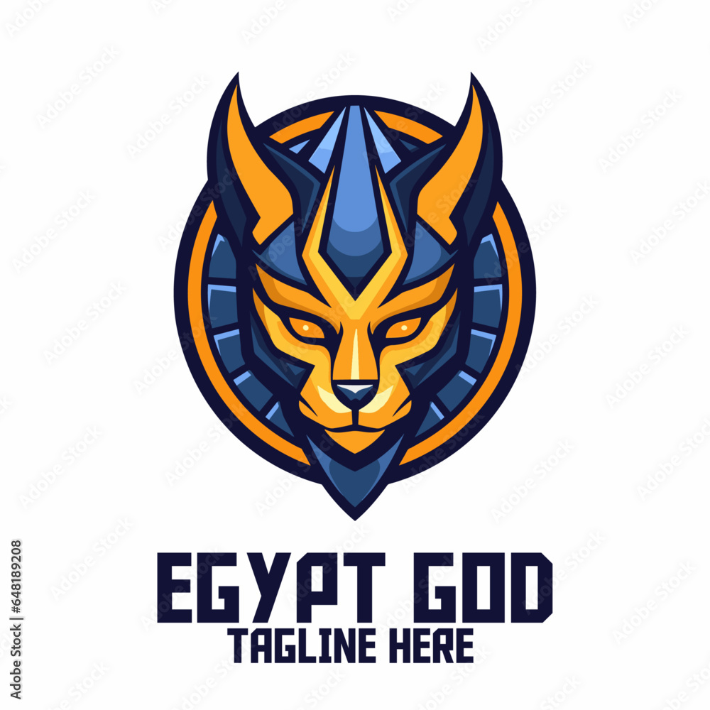 Anubis Head Mascot Logo for Sport and Esport: Egyptian God Template, Dog God Icon Badge Emblem Anubis Head Mascot Logo for Sport and Esport: Egyptian God Template, Dog God Icon Badge Emblem