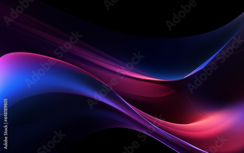 Purple and blue abstract background in black screen