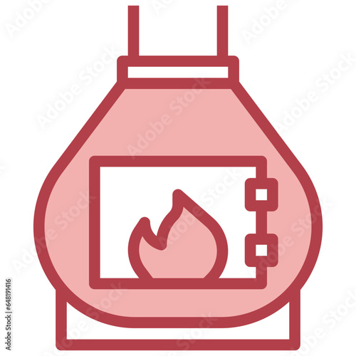 PELLET STOVE filled outline icon,linear,outline,graphic,illustration