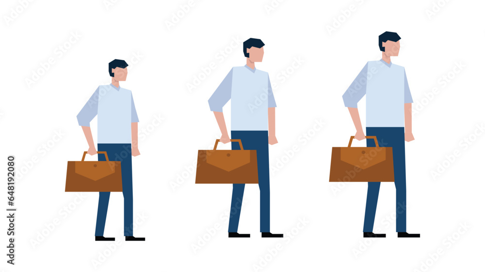 Business man cartoon character vector illustration
Business man cartoon character vector illustration
