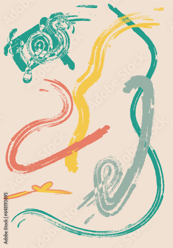 Vector hand drawn minimal background