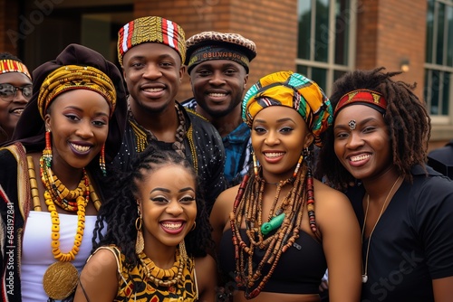 Celebrating diversity and pride in African culture as a multicultural celebration.