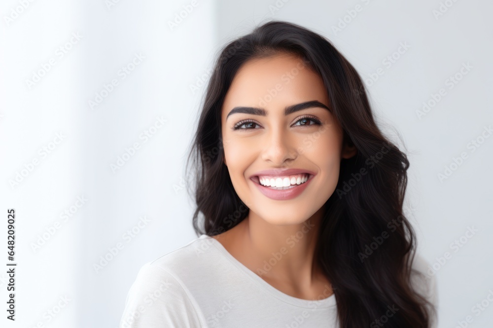 Smiling Asian Indian Model with Clean Teeth: Dental Ad Beauty
Smiling Asian Indian Model with Clean Teeth: Dental Ad Beauty