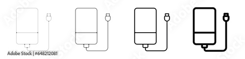 picto logo icones et symbole trace noir smartphone charge telephone
