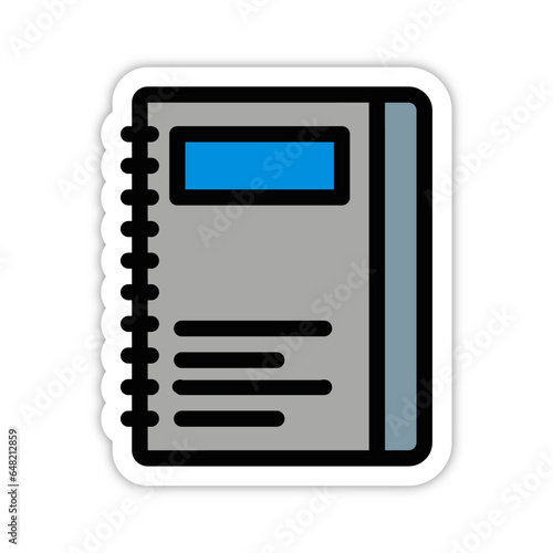 picto pictogramme icones et symboles boutons trace carnet livre cachier note travail gras bleu relief