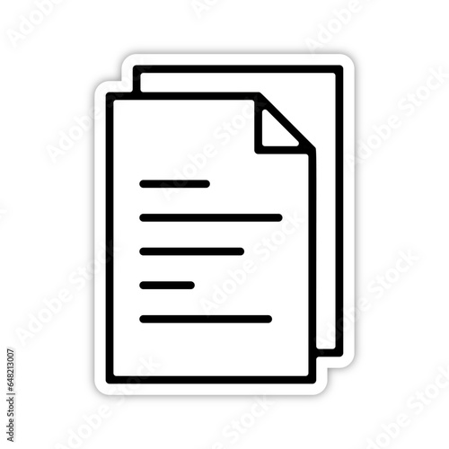 picto pictogramme icones et symboles boutons trace document feuille papier contrat travail noir relief
