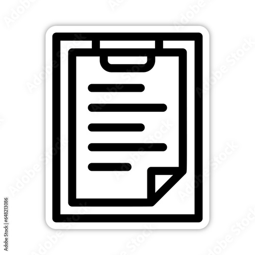 picto pictogramme icones et symboles boutons trace liste checklist travail note noir gras relief © ZAKLEFTY