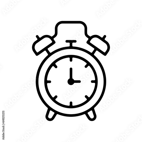 picto pictogramme icones et symboles boutons trace reveil horloge alarme heure noir