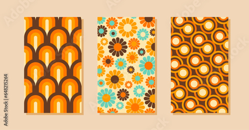 Abstract Vintage Geometric Pattern Vector Wallpapers