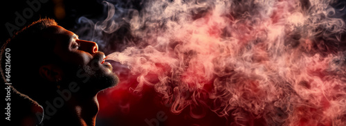 Lighting up to exhaling smoke 