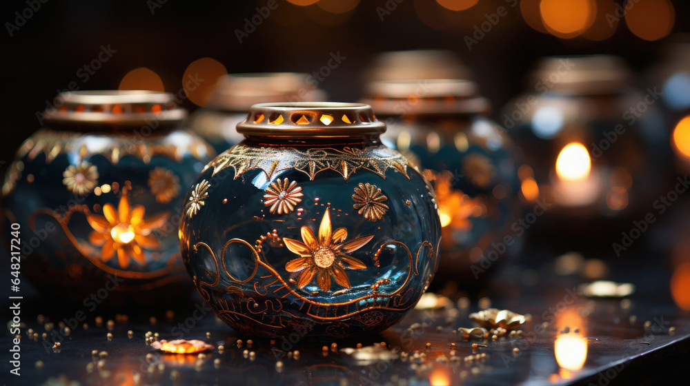 Traditional oil lamp on diwali festival. Traditional oil lamp on diwali festival.