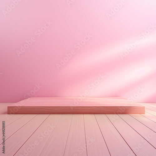 beautiful pink background for product presentation pink square stand on pink wall background