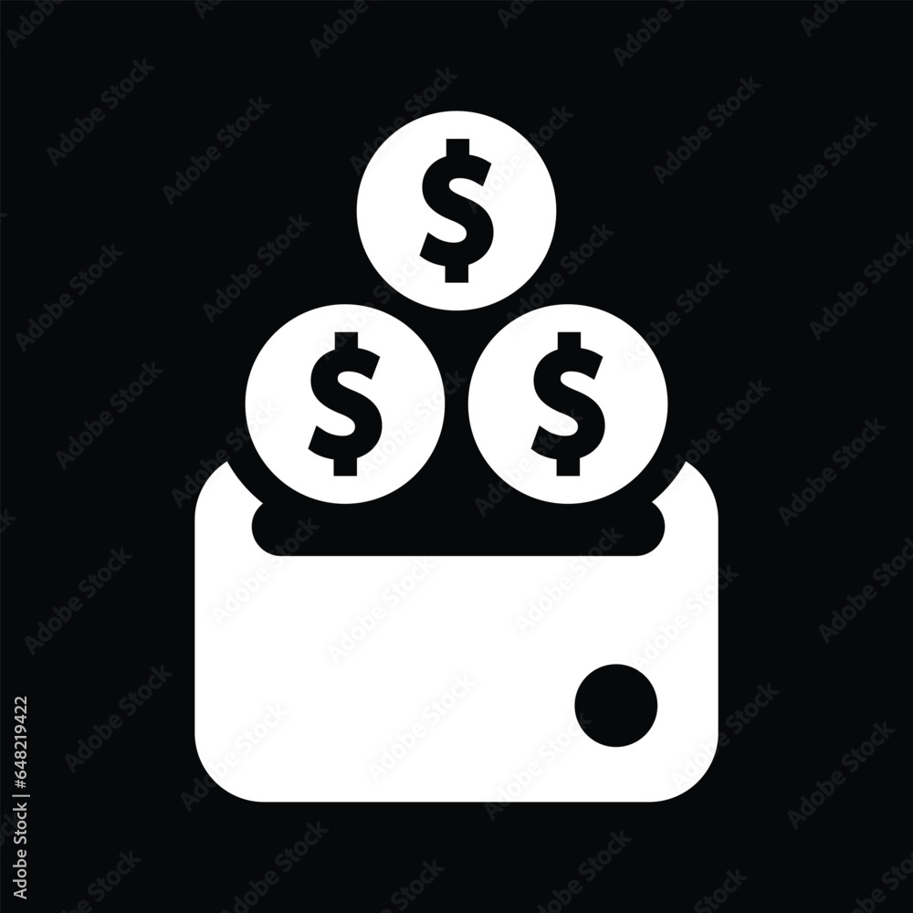 saving box vector glyph flat icon saving box vector glyph flat icon