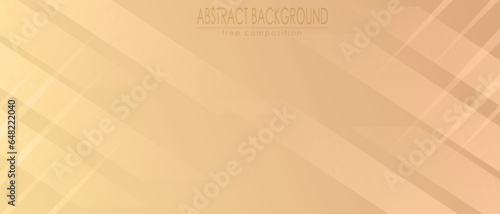 Yellow and orange gradient abstract background with arbitrary geometric shapes. Vector composition