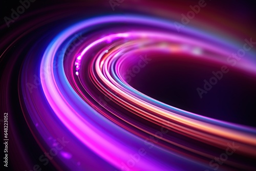 abstract futuristic background with pink blue glowing neon moving high speed wave lines and bokeh lights. Data transfer concept Fantastic wallpaper