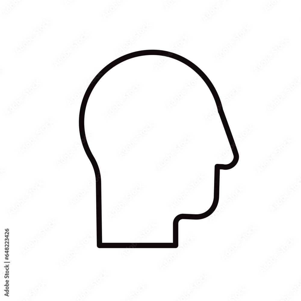 head - vector icon head - vector icon