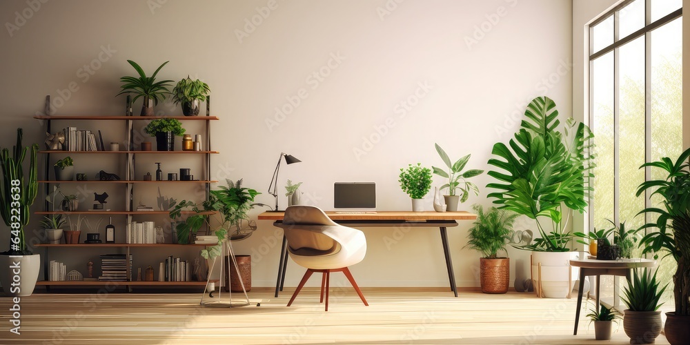 Interior Design of Minimalist Home Office. Interior Design of Minimalist Home Office.