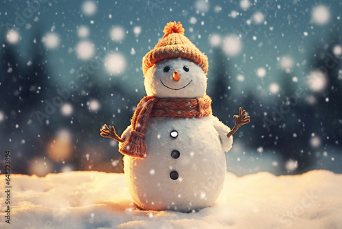 Cute snowman © amirhamzaaa