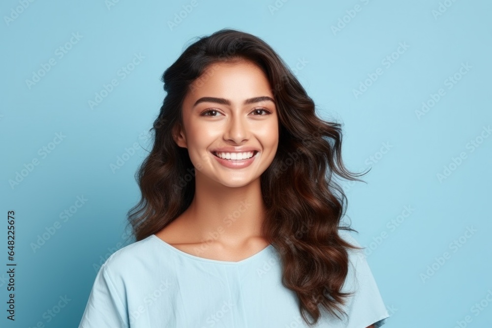 Radiant Asian Indian Woman with Clean Teeth Radiant Asian Indian Woman with Clean Teeth