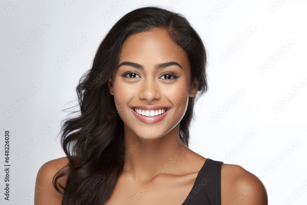Beautiful Young Asian Indian Woman with Healthy Smile Beautiful Young Asian Indian Woman with Healthy Smile