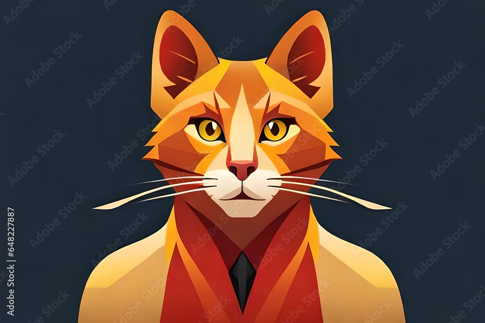 Obraz premium red cat