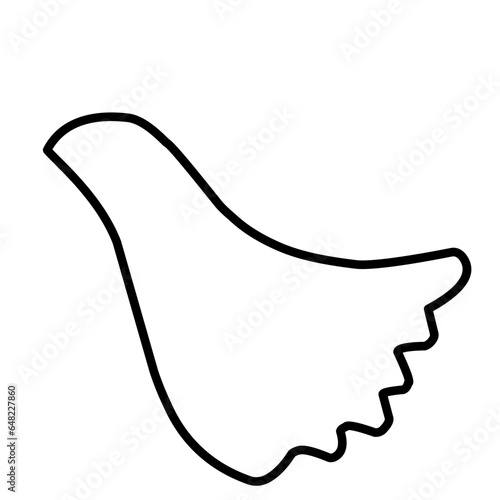 Superhero Cape Outline 