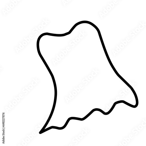 Superhero Cape Outline 
