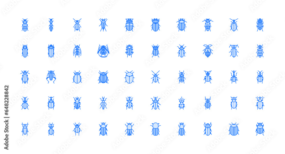 Naklejka premium beetle icons